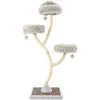 CostwayArbre à Chat 178 CM avec Cadre en Métal Incurvé Tour à Chat ave...