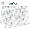 RELAX4LIFE 2 PCS Treillis Déformable 122x86CM, Filet de Jardin pour Pl...