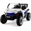 Voiture Electrique Enfant 2 Places - Costway - 12v/7ah - Lecteur Mp3/Usb/Radio - Télécommande 2,4g - Blanc