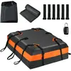 COSTWAY Coffre/Sac de Toit de Voiture Étanche de 424 L avec 10 Sangles...