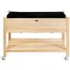COSTWAY Jardinière sur Pieds en Bois de Sapin 120x59x84 cm Potager sur...