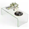 GOPLUS Table basse verre trempé,moderne minimaliste,transparent, cm