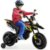 COSTWAY Moto Électrique Enfant, Moto-cross (RX125) 12V 7AH, 2 Moteur -...