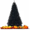 Sapin de Noël Artificiel - RELAX4LIFE - 225CM - Arbre de Noël Automatique en PVC Ignifuge - 1258 Branches - Pied en Métal - Noir