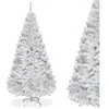 RELAX4LIFE Sapin de Noël Blanc Hauteur 150 cm, Arbre de Noël avec Socl...