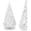 RELAX4LIFE Sapin de Noël Blanc Hauteur 210 cm, Arbre de Noël avec Socl...