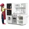 Costway Cuisine Enfant En Bois 3 Ans+, Effets Sonore Et Lumière Avec 7...