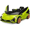 COSTWAY Lamborghini SIAN Voiture Électrique 12V/4,5 Ah pour Enfants 3-...