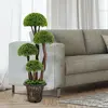 COSTWAY Plante Artificielle, Le Cyprès de 90 CM avec 4 Boules, Pot Inc...