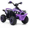 COSTWAY Quad Electrique Pour Enfants 12v7ah - Costway - Violet - 3-4 Km/H - 35kg