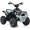 COSTWAY Quad Electrique pour Enfants 12V7Ah, LED, Musique, Pédale, Kla...