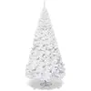 RELAX4LIFE Sapin de Noël Blanc 240cm, Arbre de Noël avec Socle en Méta...