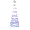 COSTWAY Sapin de Noël en Spirale de 210 cm Pré-éclairé, Pliable, à Cou...