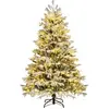 COSTWAY Sapin de Noël Artificiel 180 cm, Charnières avec 1022 Branches...