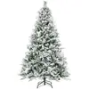COSTWAY Sapin de Noël Artificiel 180 cm 240 Lumières LED 8 Modes d'Écl...