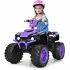 CostwayQuad Électrique 12V pour Enfants 3-7 Ans avec Lumière Musiques ...