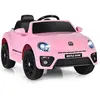 Costway - Volkswagen Beetle Voiture Électrique 12V Enfants avec Téléco...