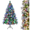 Relax4life - Sapin de Noël 180CM avec Pommes de Pin et Fruits Rouges, ...