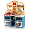 COSTWAY Cuisine Enfants - 69 Accessoires, Jouet Dînette, Lumières et S...