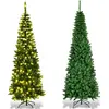 RELAX4LIFE Sapin de Noël Artificiel 200cm avec Lumières LED et Pied en...