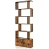 GOPLUS Bibliothèque ètagère 5 niveaux marron 70 x 23 x 183 cm