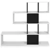 COSTWAY Bibliothèque à 5 Niveaux 120x19,5x109 CM Étagère de Rangement ...