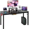 COSTWAY Bureau Gaming / Table pour Gamer 140 x 60 x 74 cm (L x l x H) ...