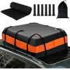 COSTWAY Coffre/Sac de Toit de Voiture Étanche de 560 L avec 10 Sangles...