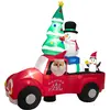 COSTWAY 240 CM Père Noël Gonflable avec Voiture, Bonhomme de Neige et ...
