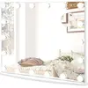 COSTWAY Miroir LED de Maquillage Hollywood Grossissement 3X Contrôle Tactile Éclairage Rglables Murale ou sur Table 18