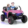 COSTWAY Voiture Electrique Enfant 12V/7Ah, 2-4 km/h, 2 Place, Télécomm...