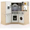 CostwayCuisine Enfants en Bois XXL Angle 105 x 49 x 85 cm ( L x l x H ...