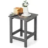 COSTWAY Table Basse de Jardin en HDPE L36 x P36 x H47 CM Anti-UV Charg...