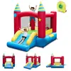GOPLUS Château Gonflable 2 en 1 pour Enfants avec Grande Zone de Saut,...