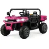 Voiture Électrique 2 Places COSTWAY - Rose - 12V - Télécommande 2,4G -...