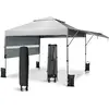 Costway Costway Tonnelle De Jardin Barnum Instantanée 3x3m Avec Double...