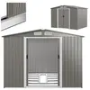 RELAX4LIFE 9,74m2 Abri de Jardin en Acier Galvanisée - Fondation&Doubl...