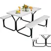 COSTWAY Table Camping avec 2 Banc - 4 à 6 Personnes - pour Pique-Nique...