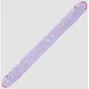 Doc Johnson Double Dong Crystal Jellies 18" Violet