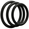 Doc Johnson - OptiMALE Set de 3 Anneaux Pénien Fins - Noir