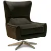 PIB Fauteuil rotatif en velours anthracite