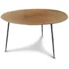 PIB Table basse en métal et bois marron
