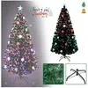 UISEBRT 150cm Arbre de Noël en Fibre Optique avec Support et 160 Point...