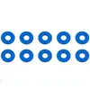 Associated Bulkhead Washers 7.8 X 0.5Mm Bleu Aluminium X10 AS31384