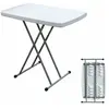 SOGESHOME Soges - Table pliante réglable pour la maison et l'extérieur, table en granit blanc de 30 x 20 pouces pour mariage, dj, événements, HP-76X