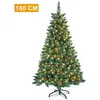 UISEBRT 180cm Sapin de Noël artificiel avec Support 250 LED et Pommes ...
