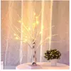 TODOT Lampe de table en forme d'arbre de 45 cm avec 18 LED blanches ch...