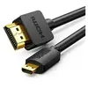 Ugreen Câble Micro HDMI Mâle vers HDMI Mâle Cordon Haut Débit Supporte 4K 60Hz 3D Ethernet ARC Compatible avec ASUS Zenbook Huawei MediaPad Lenovo Yoga 710