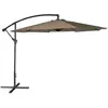 Happy Garden Parasol Déporté Oahu Rond 3m De Diamètre Taupe