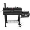 GENERIQUE Barbecue Compétition pro Offset Smoker & grill - noir - 132 x 168 x 84cm - de chez Char-Griller